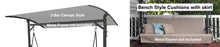 Courtyard Creations® 3-Person 8014630 RUS415M Patio Swing Products | Swing Cushions USA