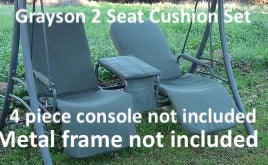 Grayson 2 Seat Recliner S04148 Patio Swing Products | Swing Cushions USA