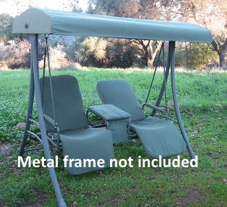 Grayson 2 Seat Recliner S04148 Patio Swing Products | Swing Cushions USA