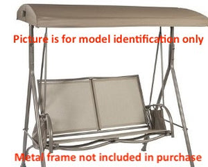 2-Seat Metal Porch Patio Swing with Adjustable Canopy Products (Walmart or Home Depot) | Swing Cushions USA